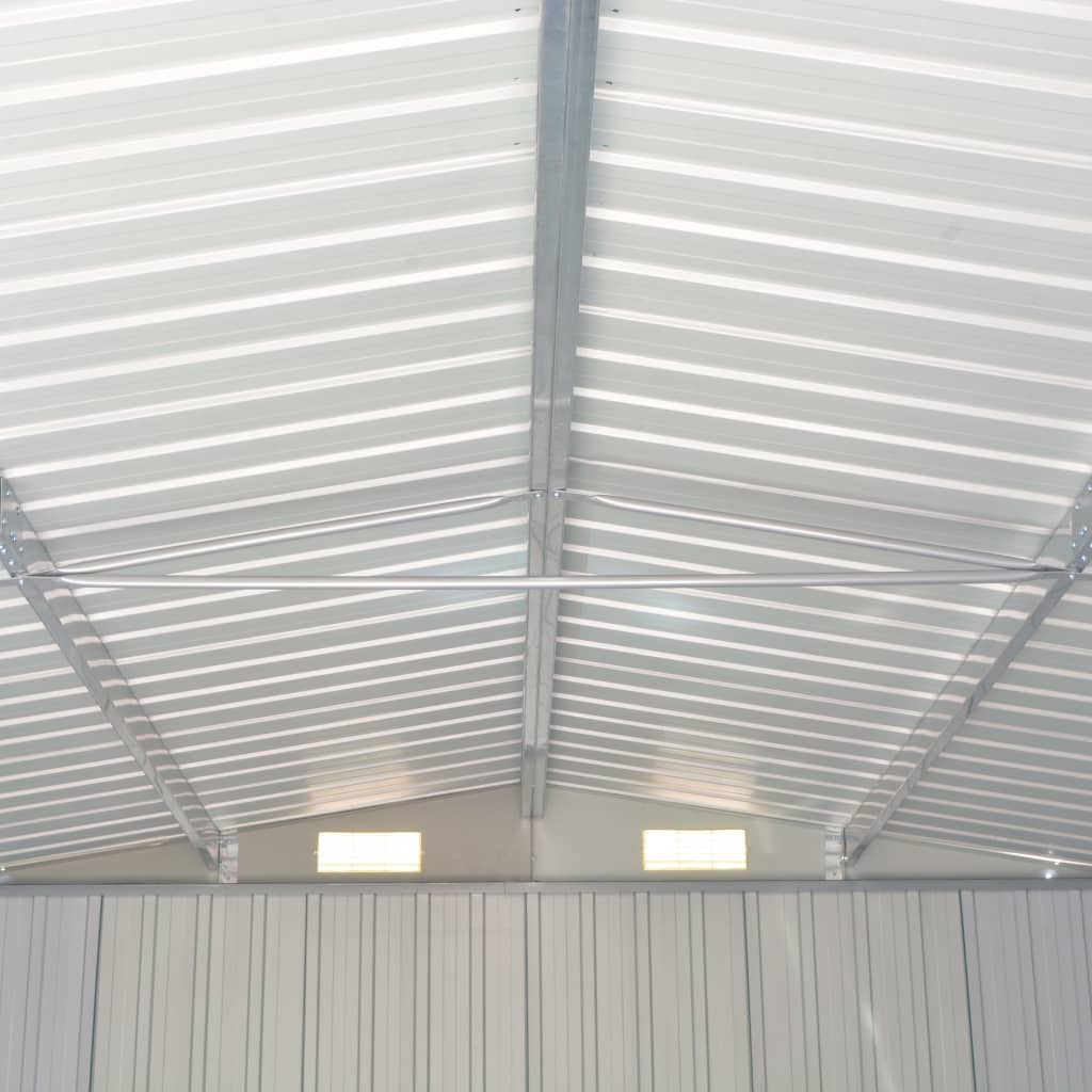 vidaXL Metal Outdoor Storage Shed
