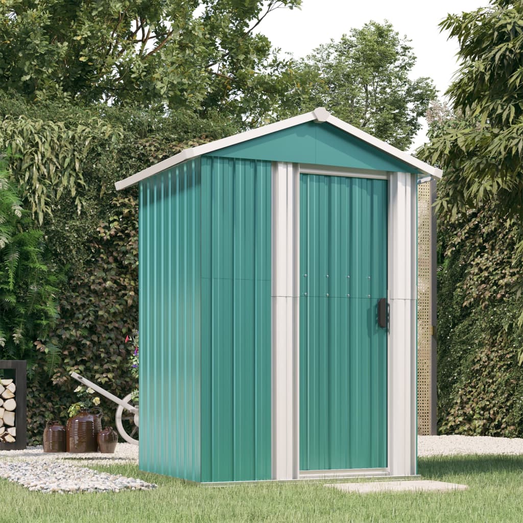 vidaXL Galvanized Steel Outdoor Shed