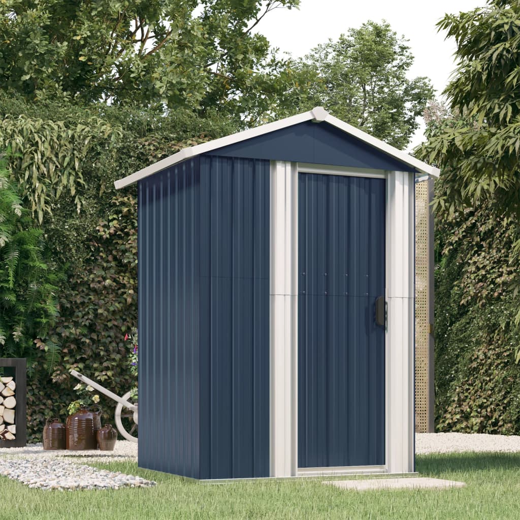 vidaXL Galvanized Steel Outdoor Shed