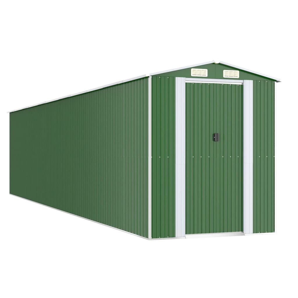 vidaXL Galvanized Customizable Shed