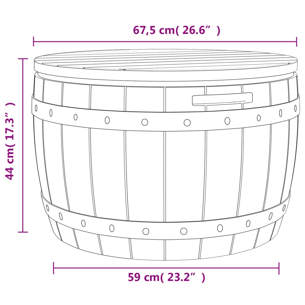 vidaXL Outdoor Patio Storage Box