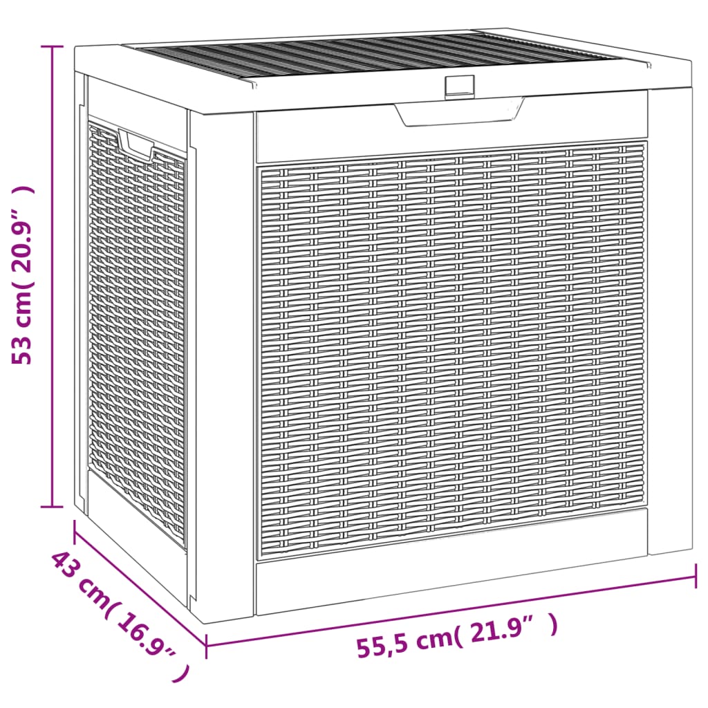 vidaXL Patio Storage Box