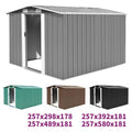 vidaXL Metal Outdoor Storage Shed